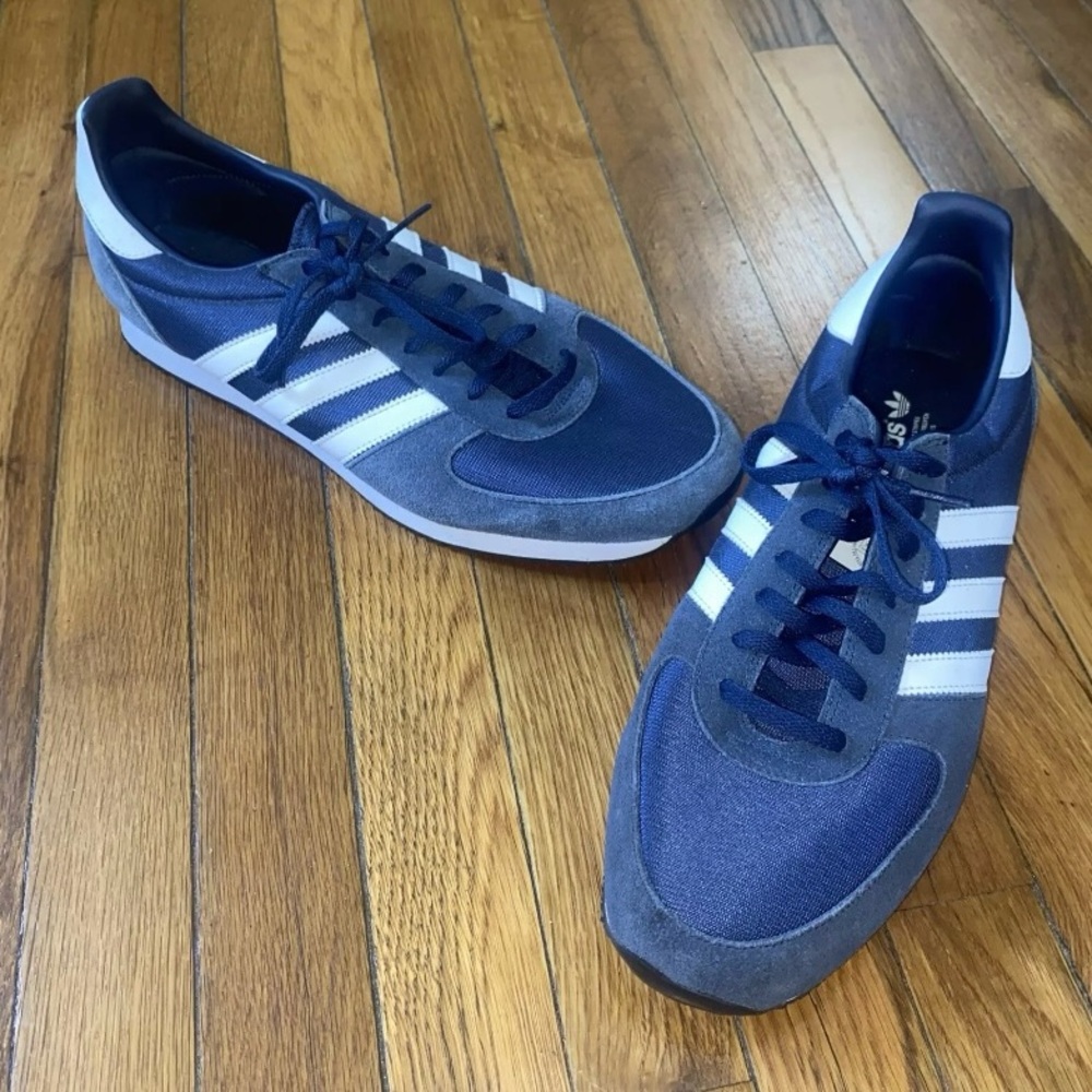 Adidas ZX Racer Blue & White Men's Trainers Shoes Size 11 S79201 Great Condition